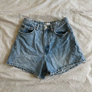 Zara high waisted denim jean shorts